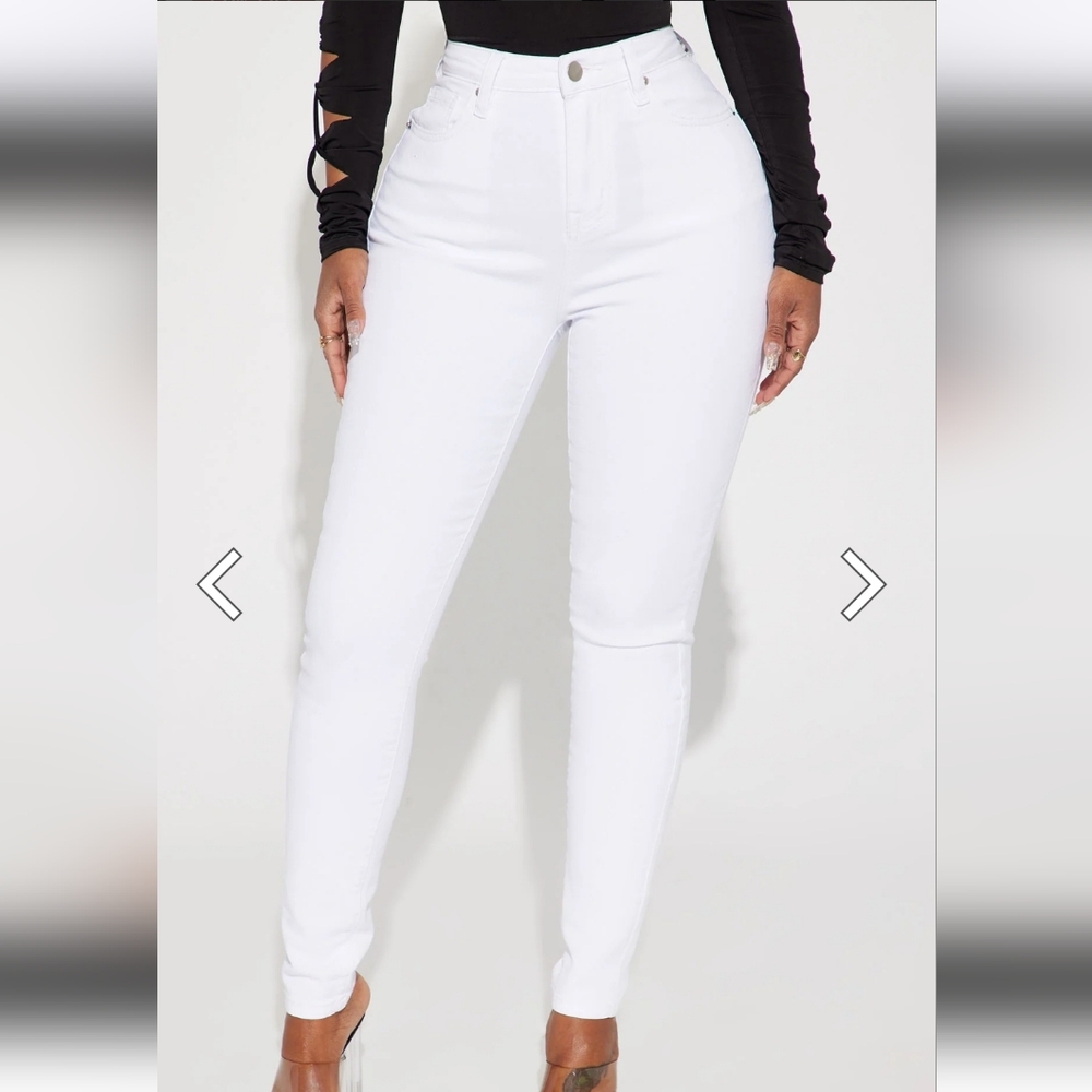 Aspen High Rise Stretch Skinny Jeans - White